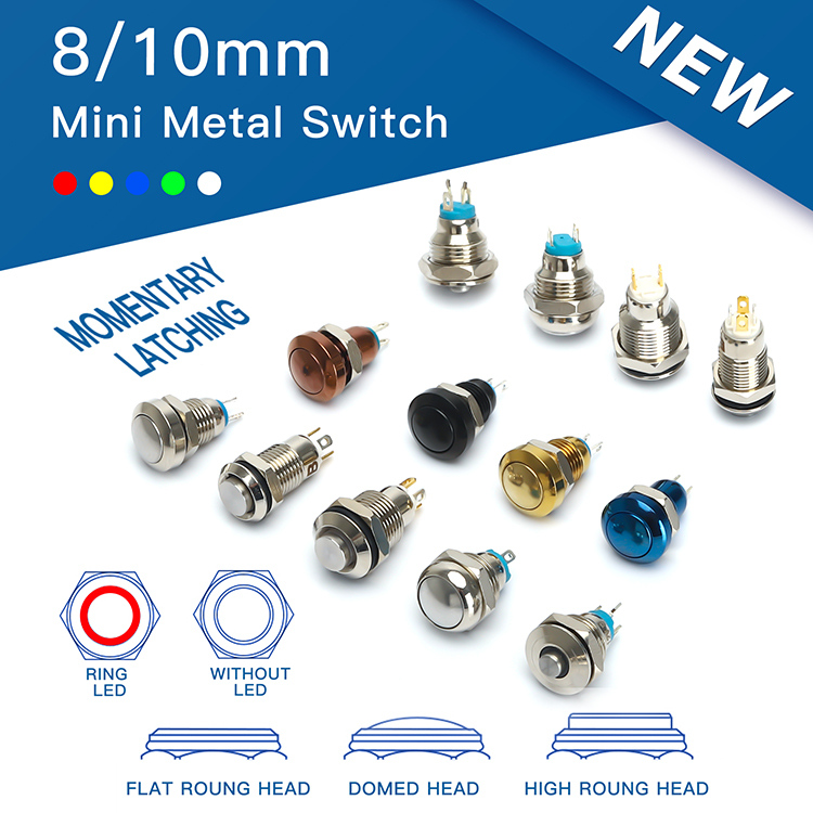 10mm Waterproof Push Button Switch