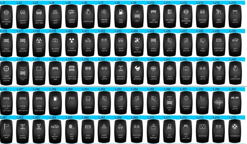 IP68 Waterproof Rocker Switch