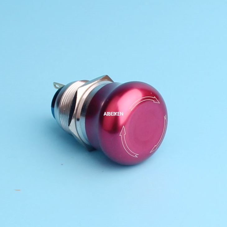 19mm 1NO1NC Emergency Stop Switch Push Button