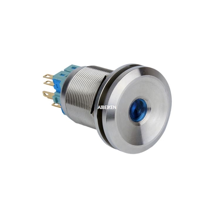 22mm 12V Blue Dot LED Push Button Smart Switch