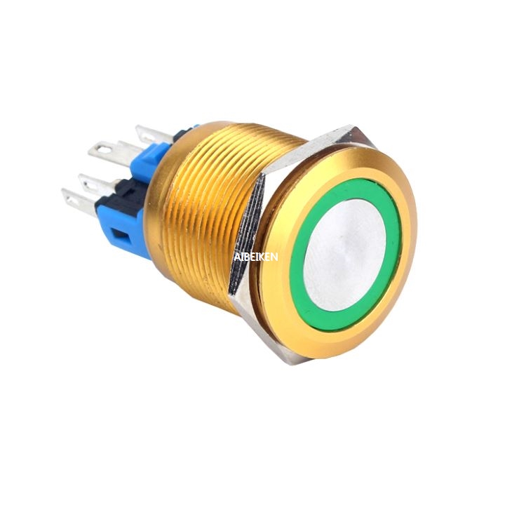 22mm Momentary 12V Ring LED Pushbutton