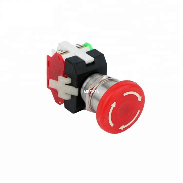 22mm Mushroom Head Latching Pushbutton Switch