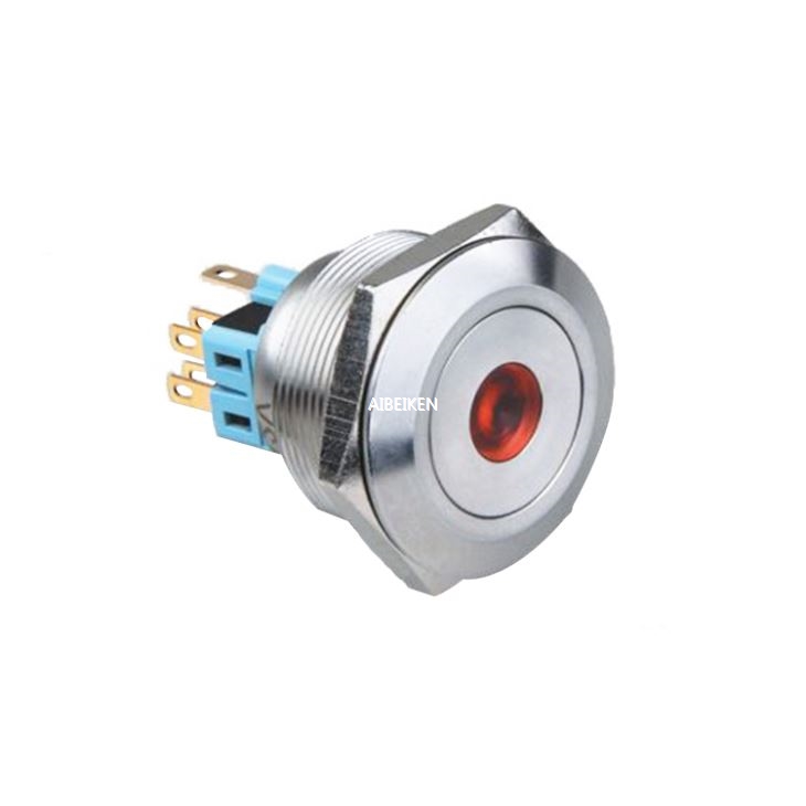 40mm 12V Dot LED Illuminated Switch Pushbutton