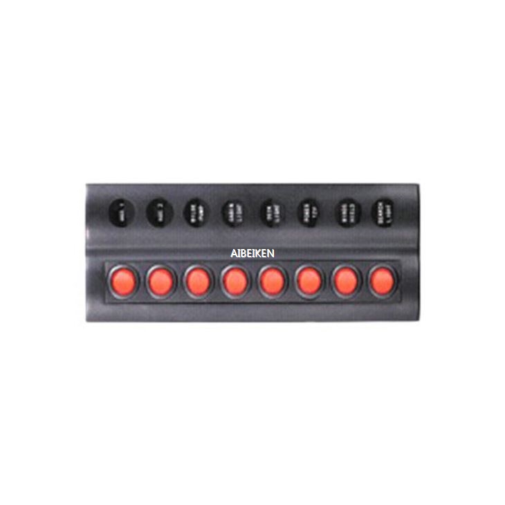 8 Rocker Switch Auto Fuse DC 12V Boat Switch Panel