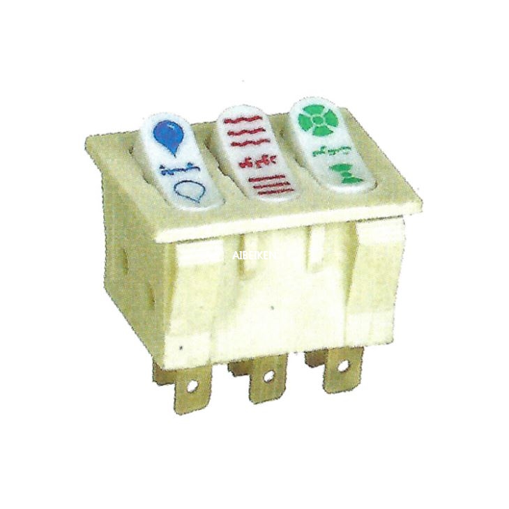 9Pins ON-OFF Rocker Switch 10A 250V for Fan