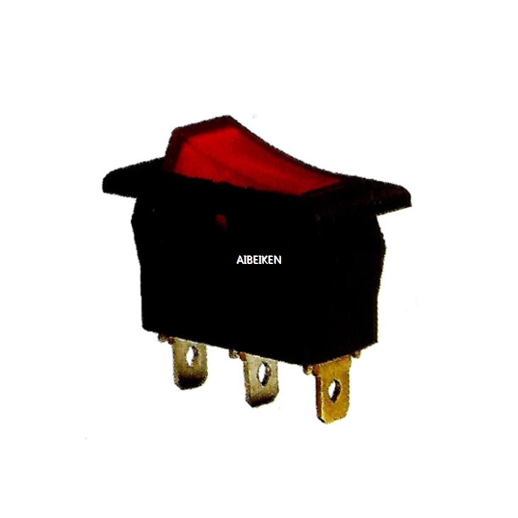 Black Middle 20A 125V Rocker Switch