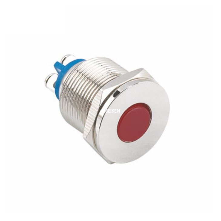 Flat Round Head Red LED Pilot Lamp