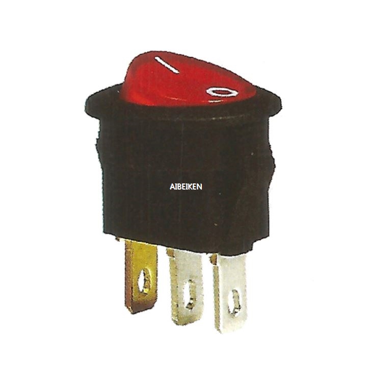 On-off Round 3 Pins Rocker Switch