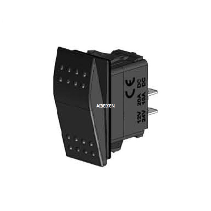 ON-OFF SPST 3 Terminal Waterproof Rocker Switch
