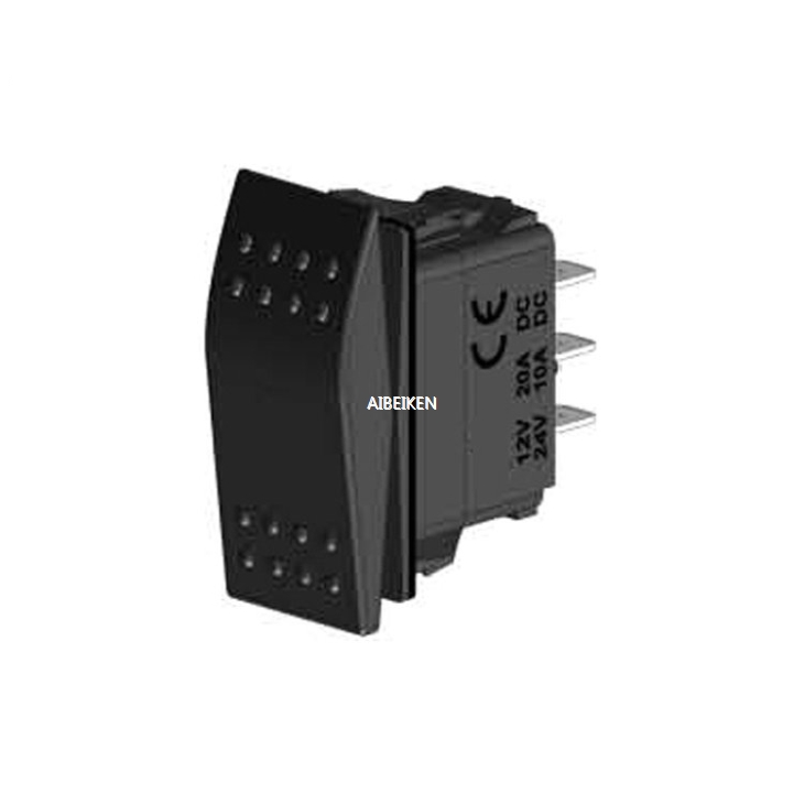 ON-ON DPDT 7 Terminal Auto Start Carling Rocker Switch