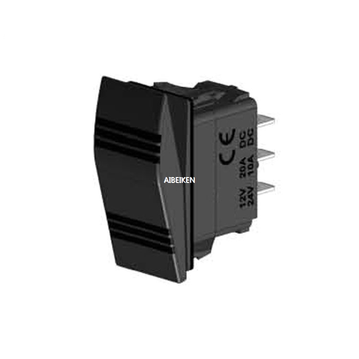ON-ON-OFF 6P 2 LED Lamp Illuminated Rocker Switch