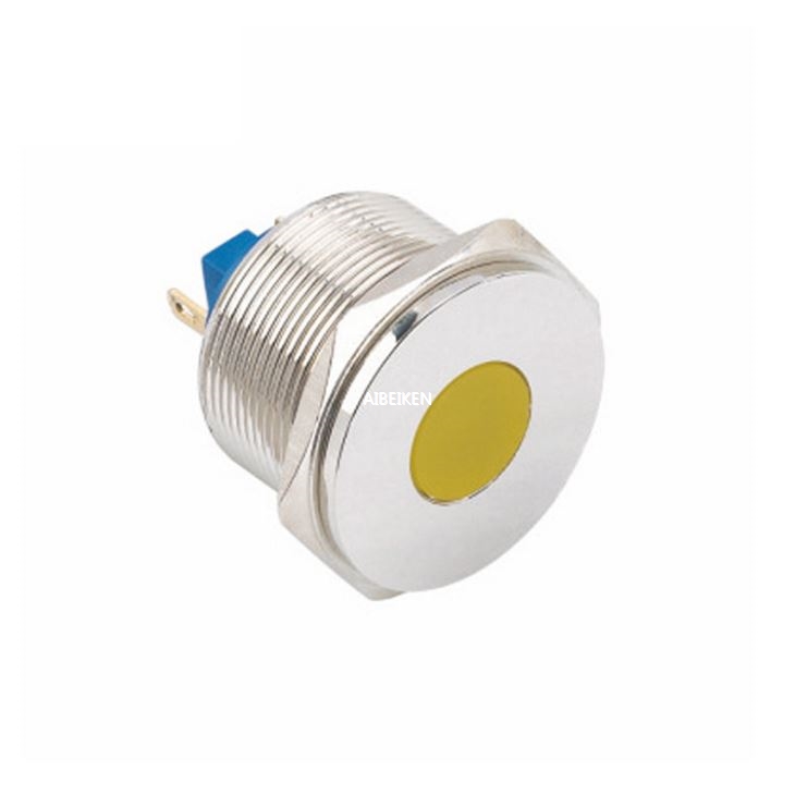 Red LED Indicator Lamp 25mm Flat Head