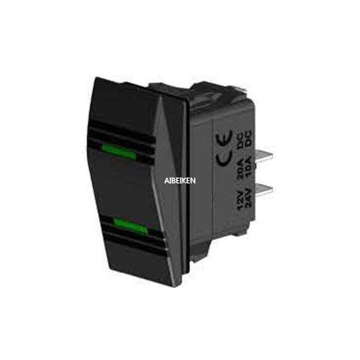 SPST ON-OFF 2P Non-illuminated Rocker Switch