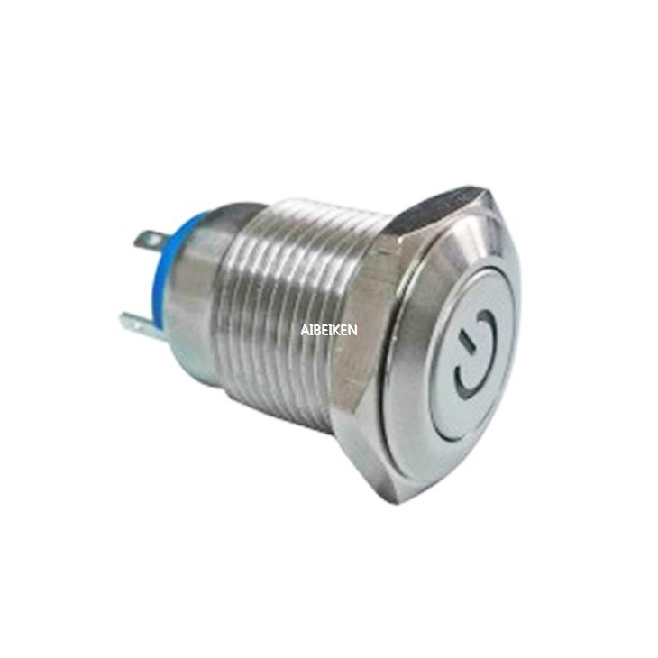 Stainless Steel LED Power Logo Indicator Light