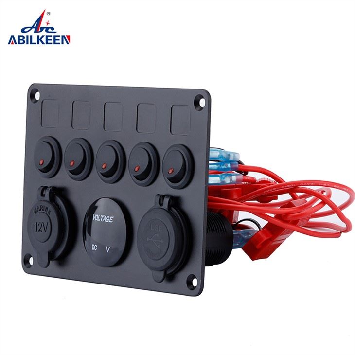 8 Gang Marine Rocker Switch