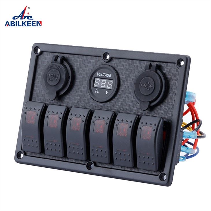 9 Gang Marine Rocker Switch