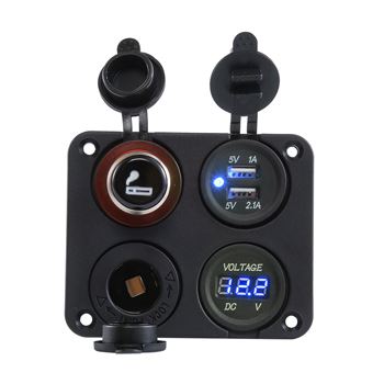 Marine Voltmeter Rear One Hole